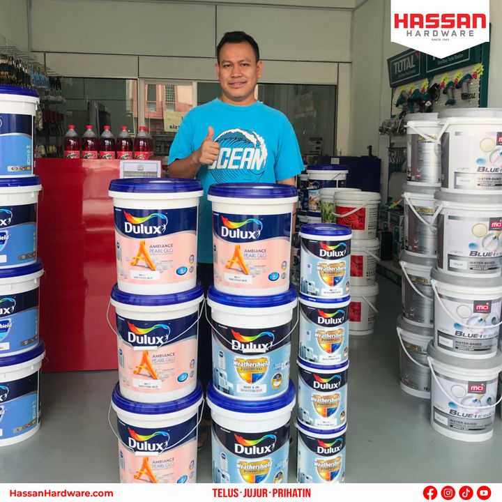 DULUX AMBIANCE PEARL GLO UNTUK RUMAH ANDA!! Hassan Hardware Pasir Pekan